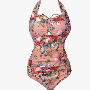 Women’s One Piece Tummy Control Bathers Swimsuit Size S NWT